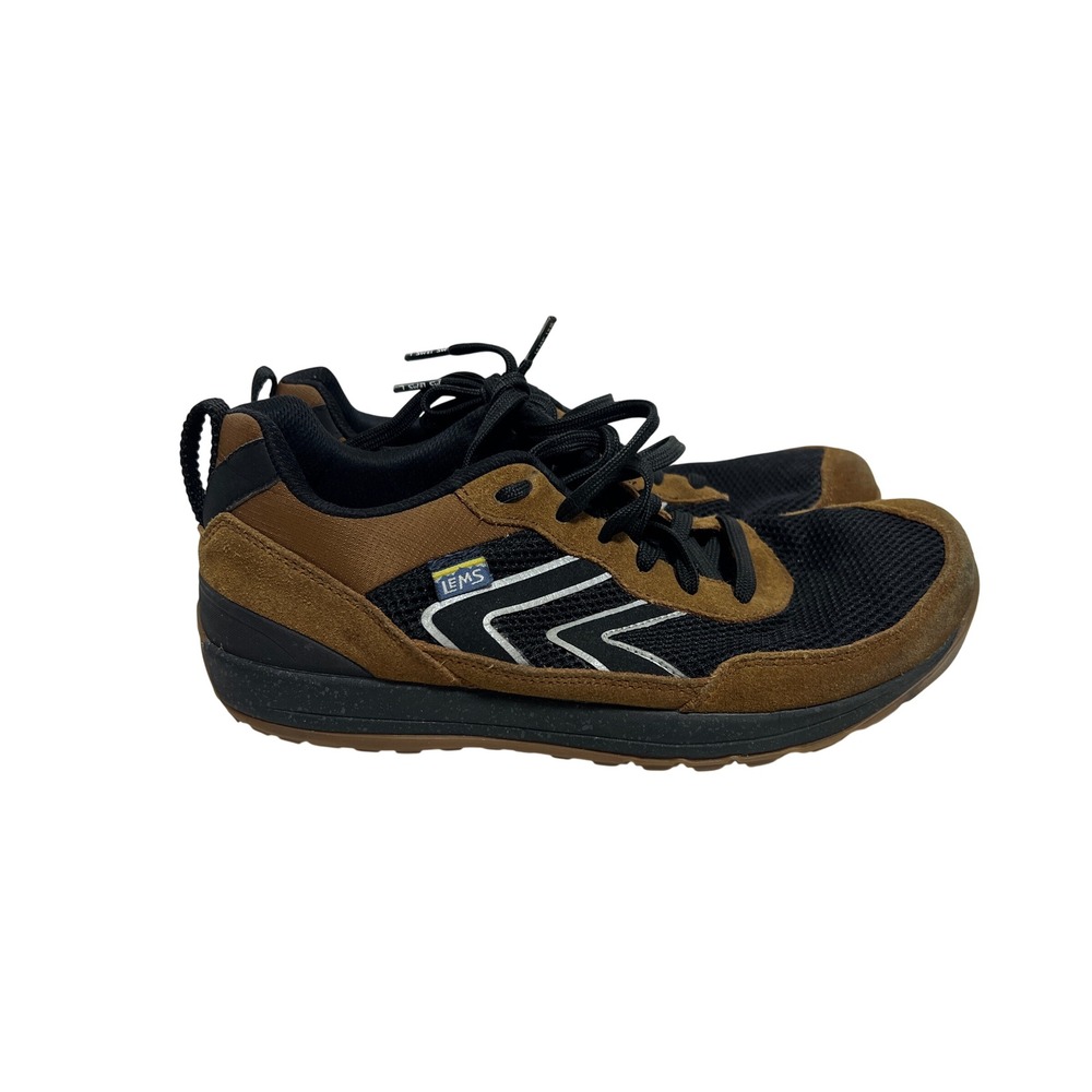 Lems Primal Zen Brown Black Minimalist Zero Drop Wide Toe Box Sneakers Mens